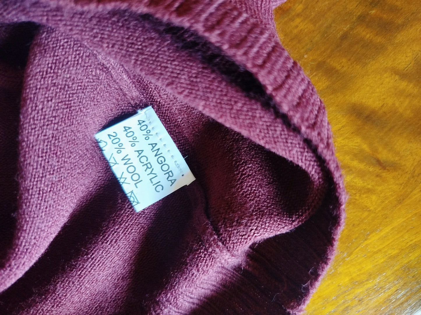 Cardigan Borgogna collo pelliccia