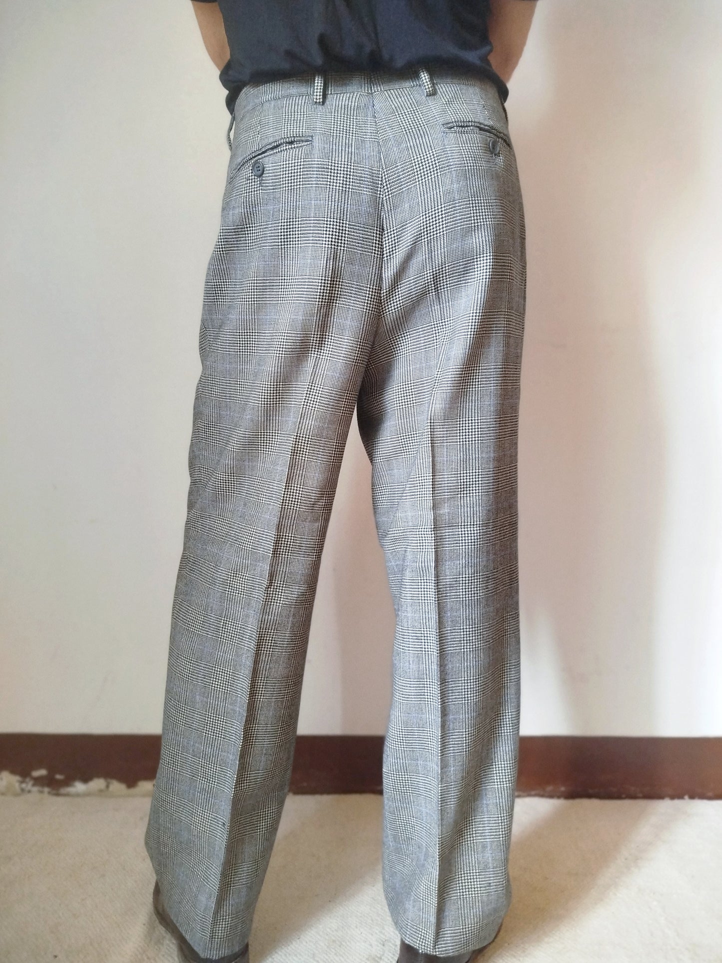 Pantaloni tailored uomo principe di Galles
