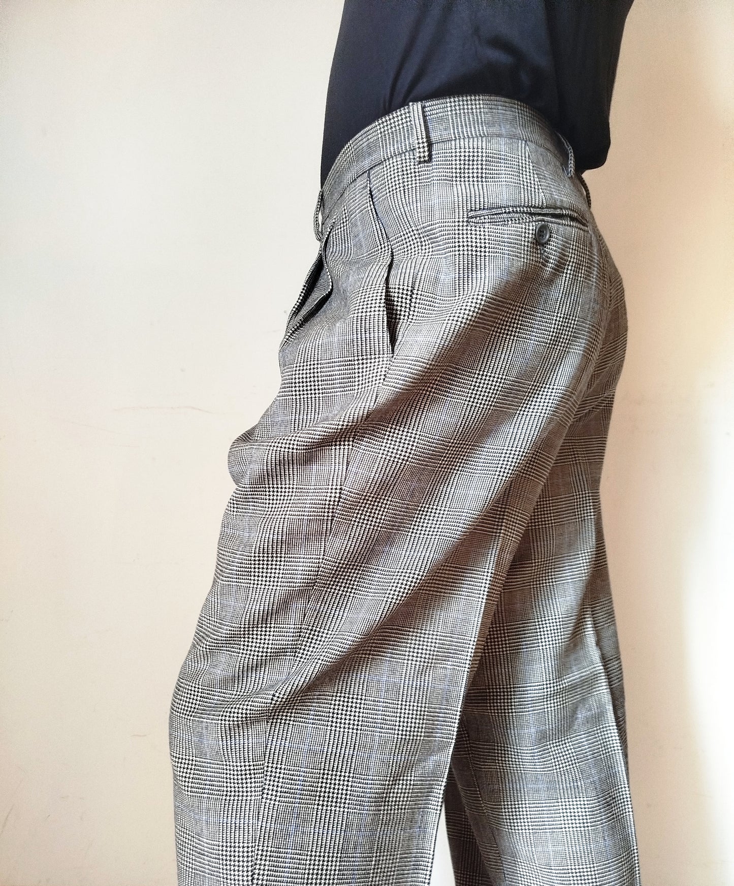 Pantaloni tailored uomo principe di Galles