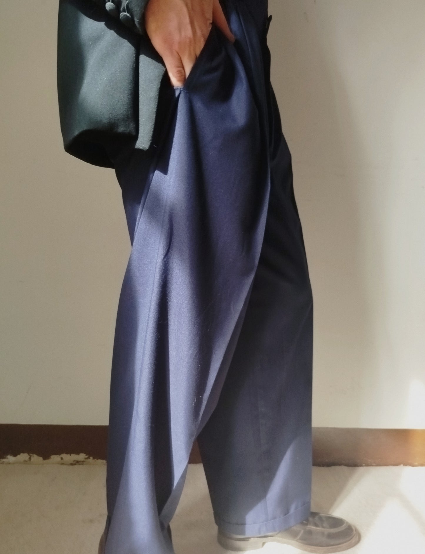 Pantaloni sartoriali blu notte