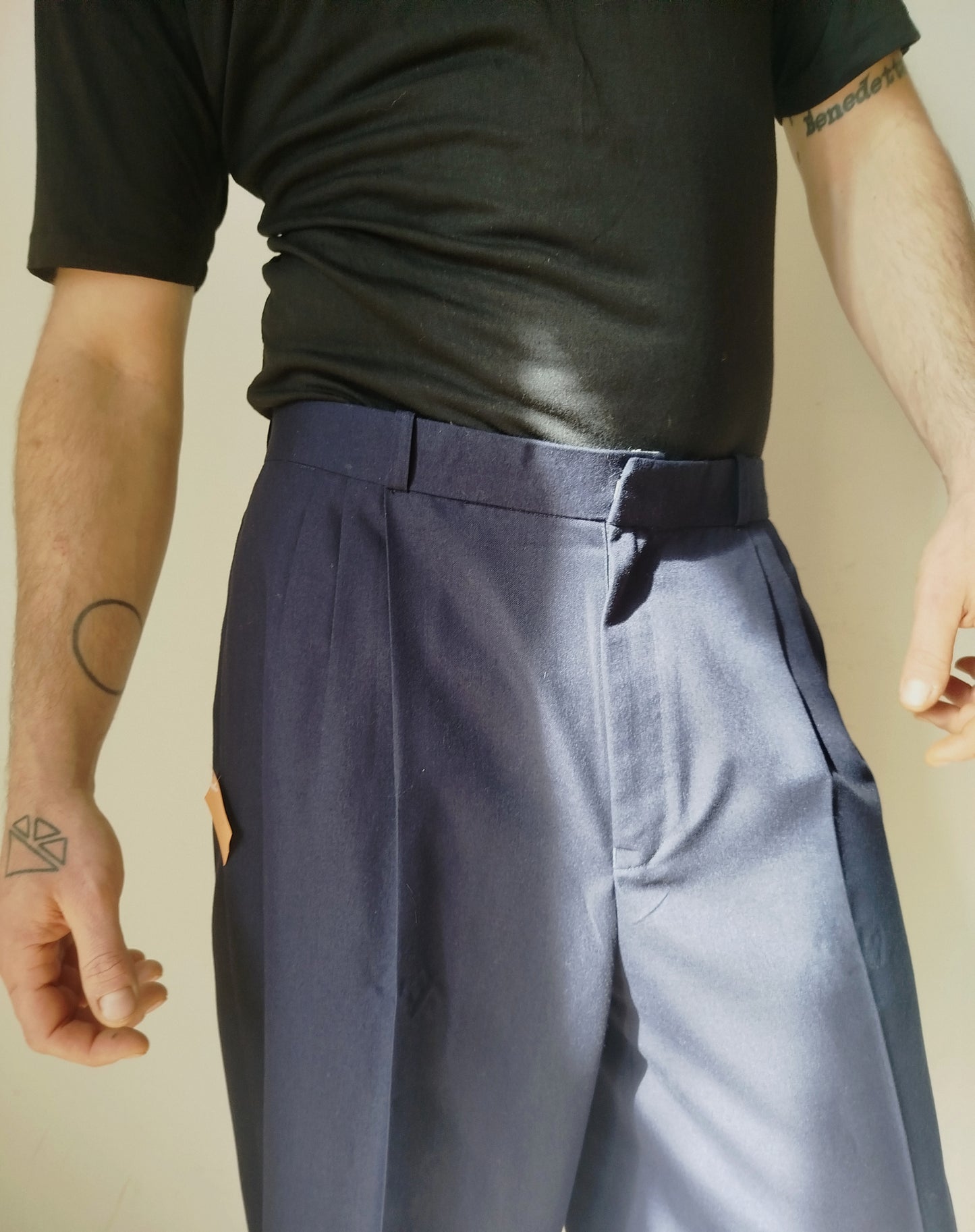 Pantaloni sartoriali blu notte