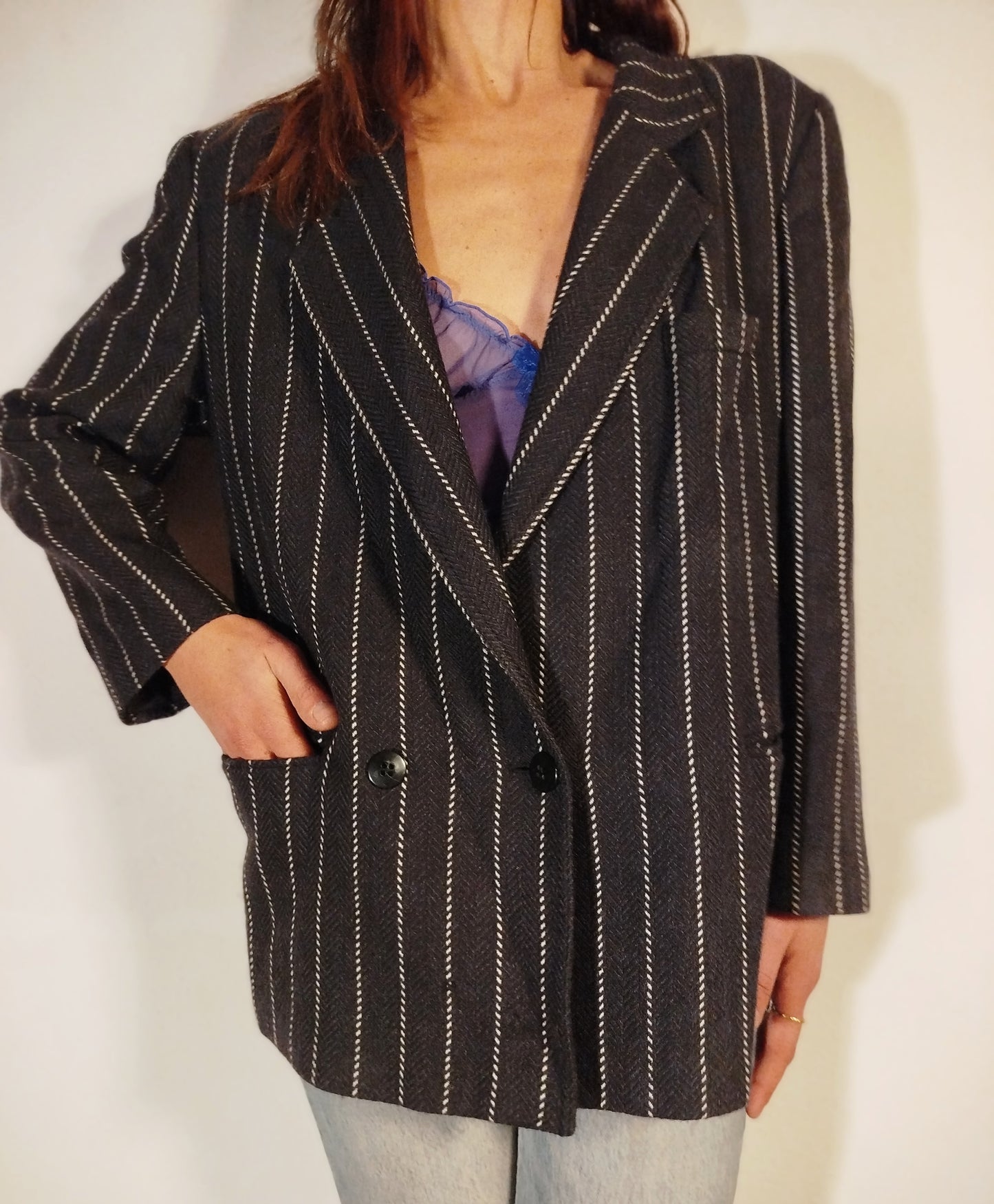 Blazer doppiopetto gessato