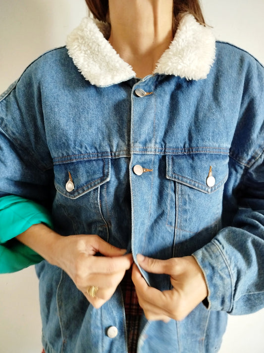 Bomber jeans imbottito