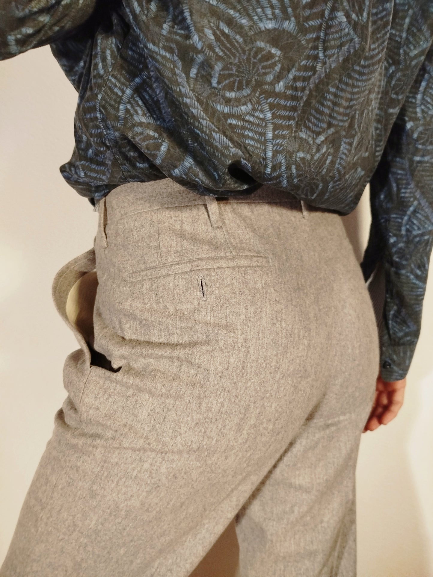 Pantaloni sartoriali grigio chiaro