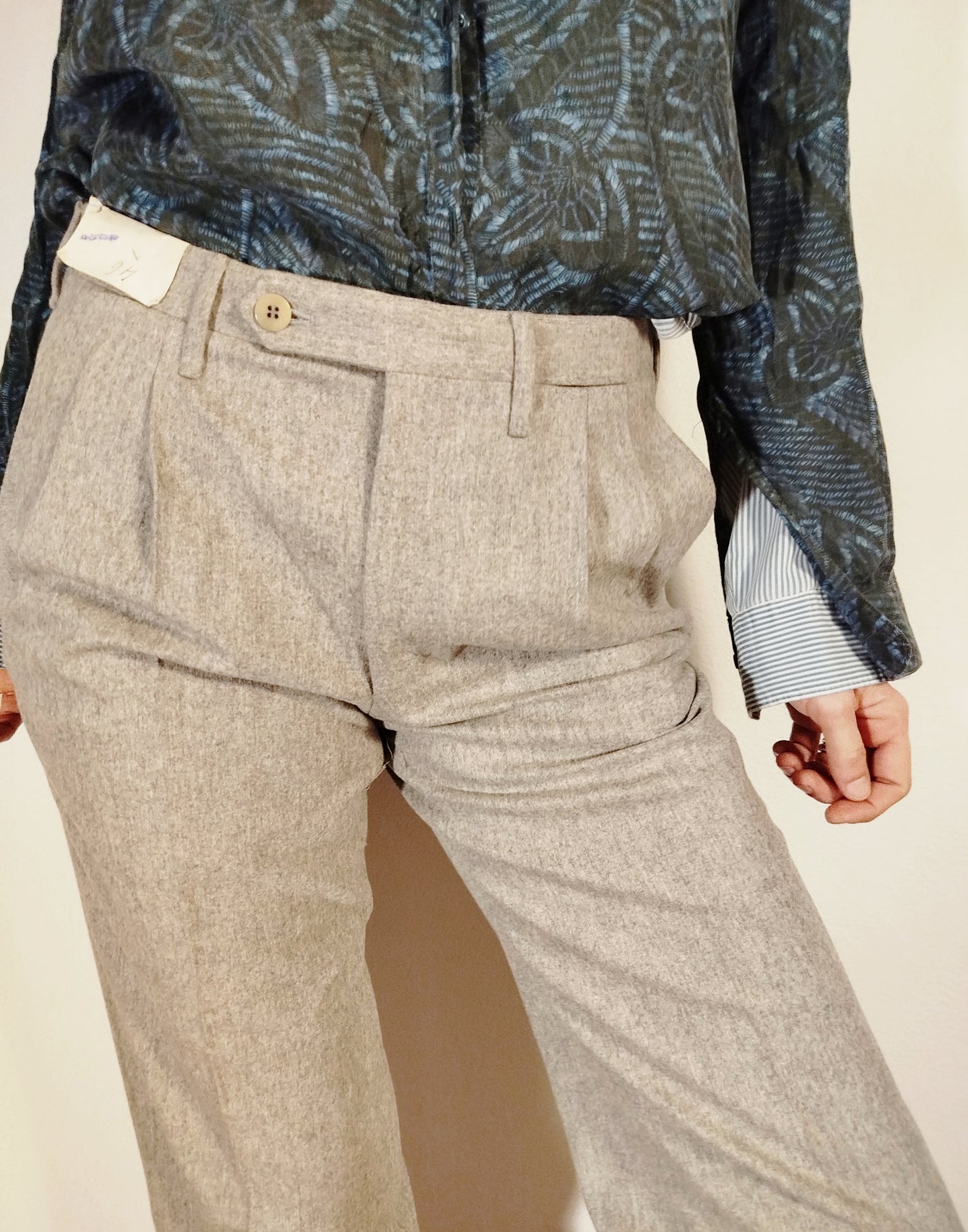 Pantaloni sartoriali grigio chiaro