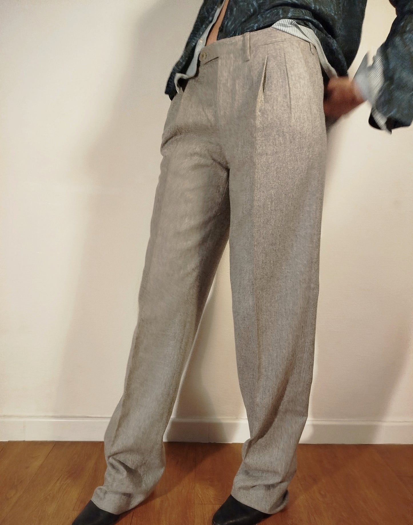 Pantaloni sartoriali grigio chiaro