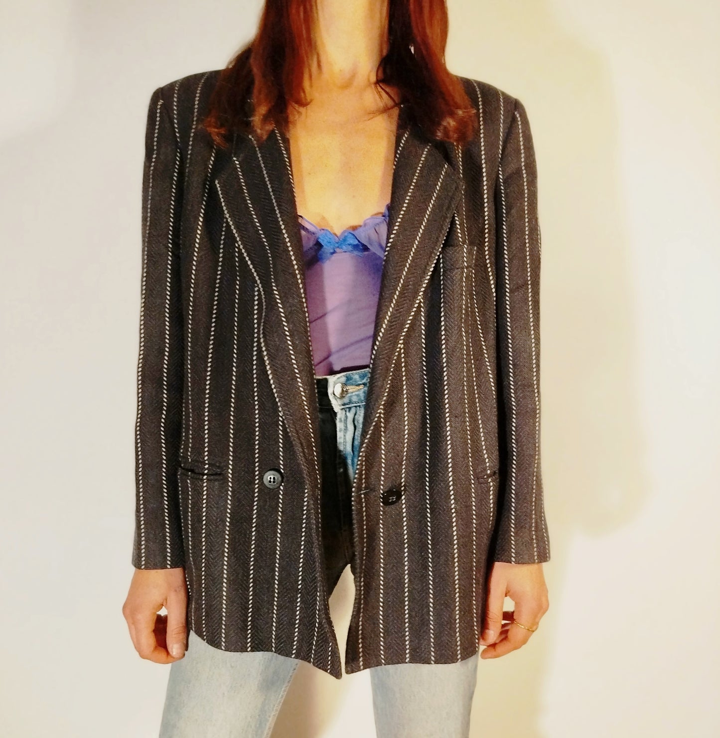 Blazer doppiopetto gessato